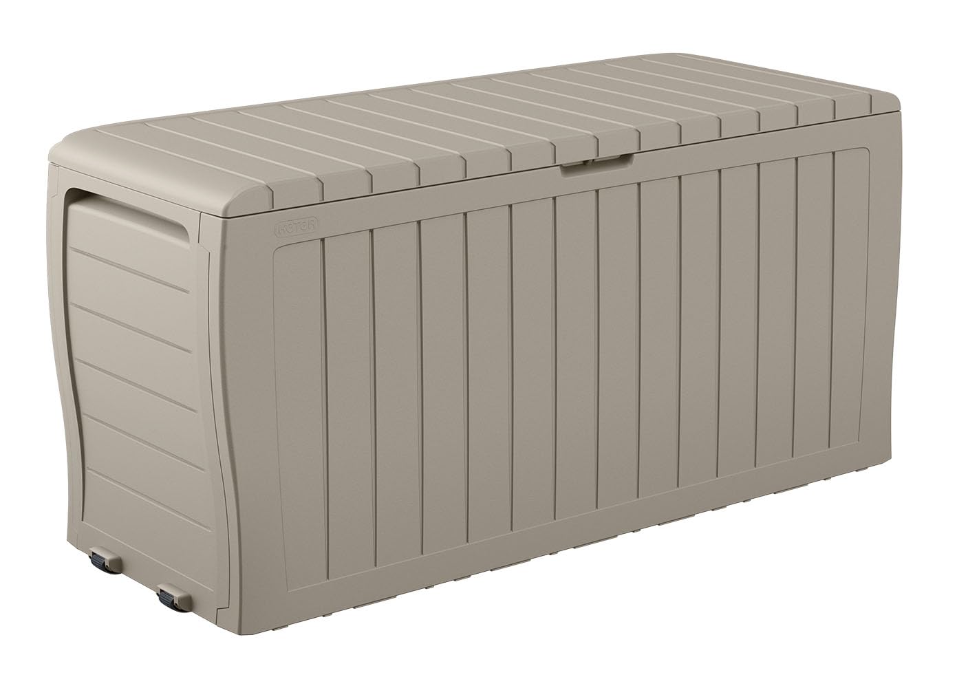 Keter Atlas 70 Gallon Deck Box – Weather‑Resistant Outdoor Storage Chest for Patio, Yard & Pool, Durable Resin Construction, Lockable Lid, Easy‑Open Design