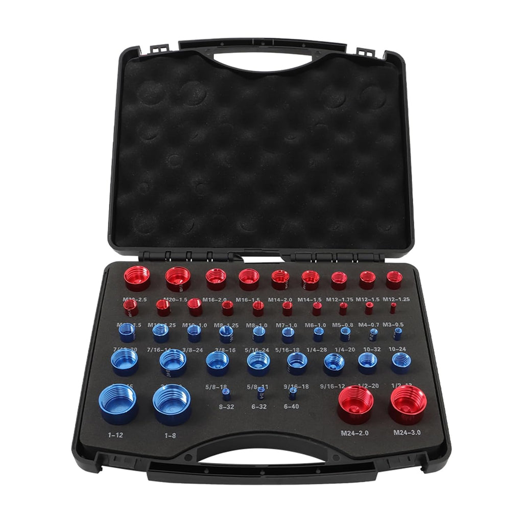findmall 44 PCS Nut and Bolt Gauges Nut and Bolt Thread Checker Nut and Bolt Identification Tool