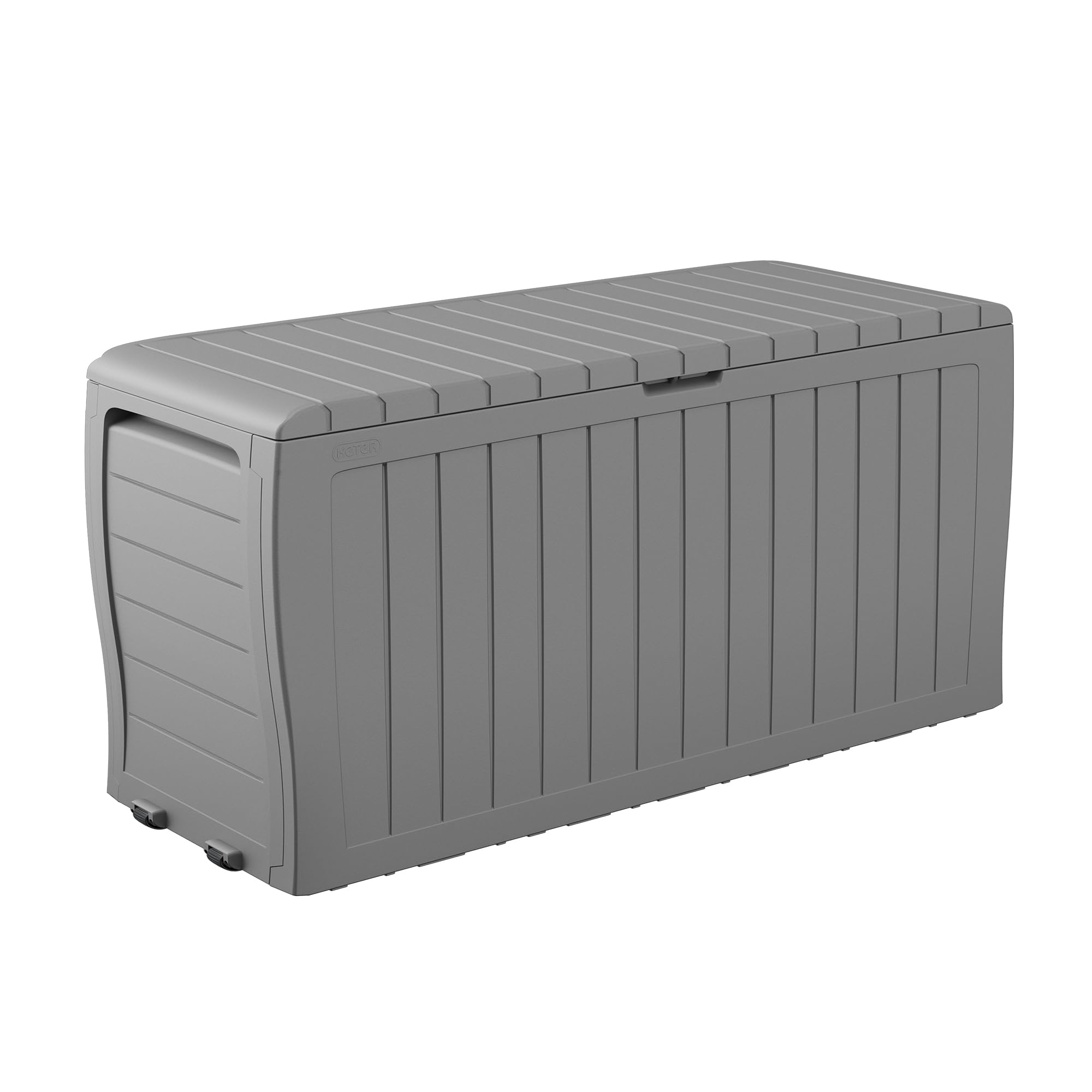 Keter Atlas 70 Gallon Deck Box – Weather‑Resistant Outdoor Storage Chest for Patio, Yard & Pool, Durable Resin Construction, Lockable Lid, Easy‑Open Design