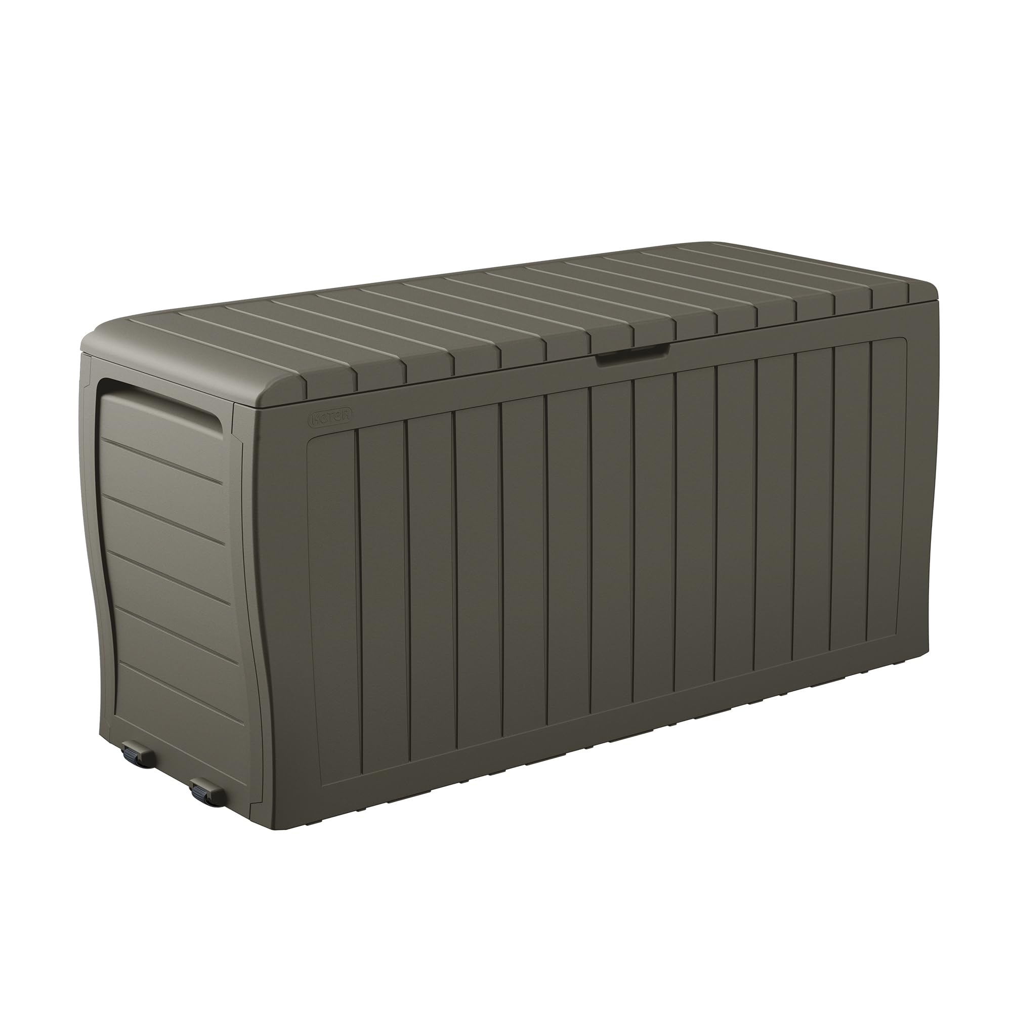 Keter Atlas 70 Gallon Deck Box – Weather‑Resistant Outdoor Storage Chest for Patio, Yard & Pool, Durable Resin Construction, Lockable Lid, Easy‑Open Design