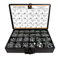 SAE Hex Bolt & Nut Assortment, 1275Pcs Hardware Kit with Black Metal Drawer