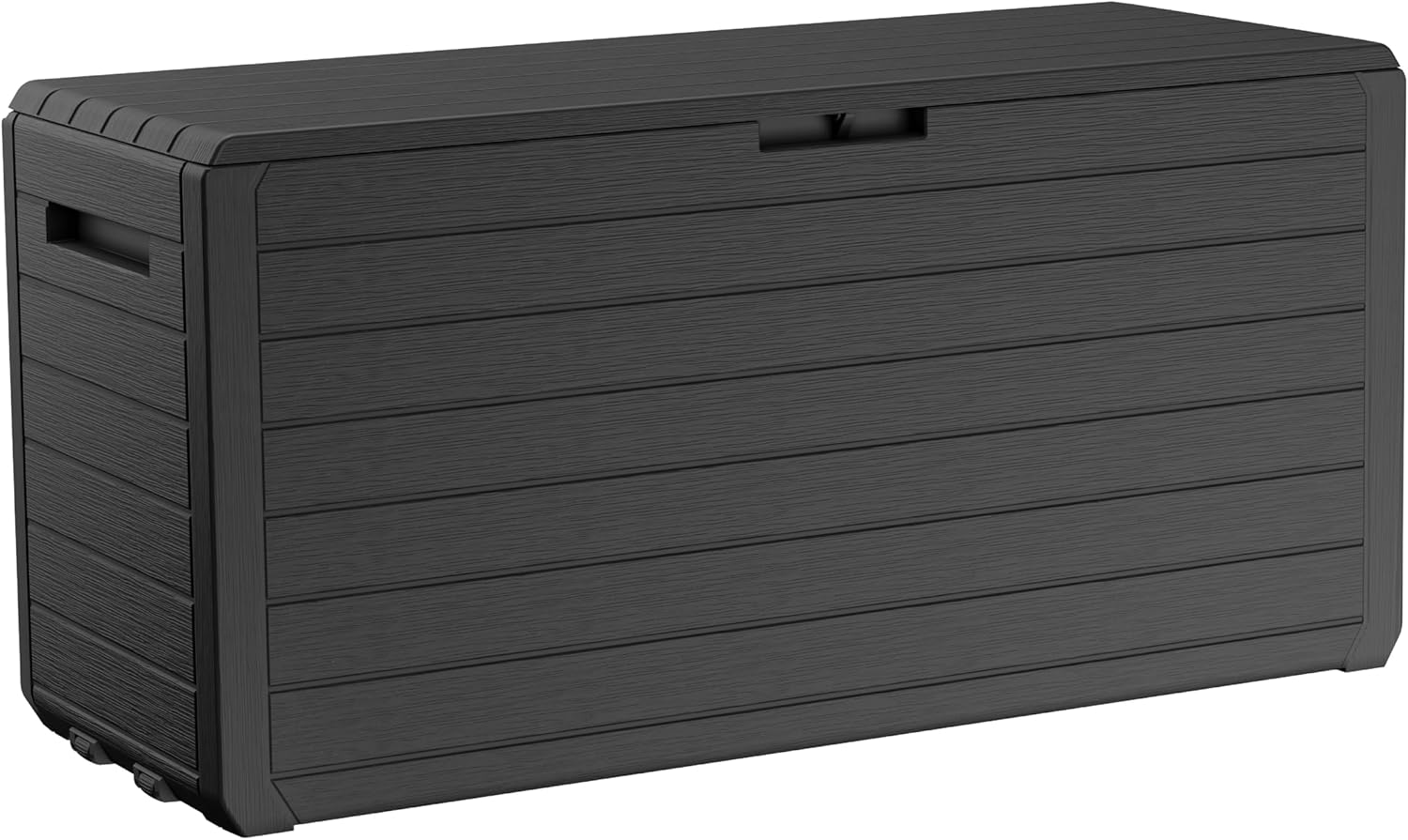 Keter Atlas 70 Gallon Deck Box – Weather‑Resistant Outdoor Storage Chest for Patio, Yard & Pool, Durable Resin Construction, Lockable Lid, Easy‑Open Design
